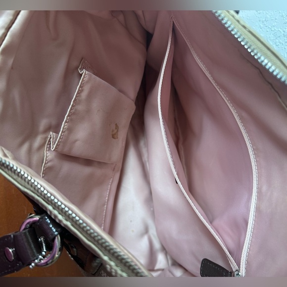 Coach Gold Brown Tone Metallic purse Bag - Picture 6 of 8